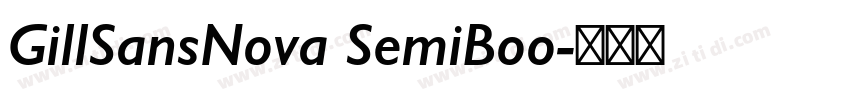 GillSansNova SemiBoo字体转换